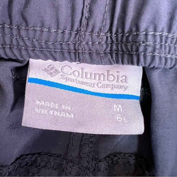 Columbia Gray/Blue Nylon Shorts Size Medium - Picture 5 of 8